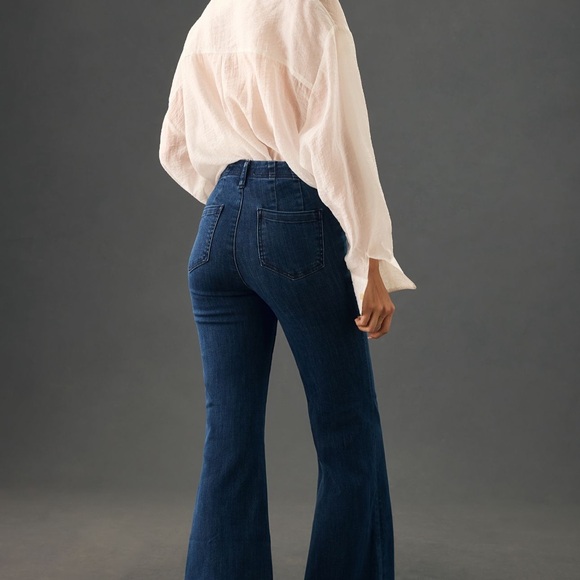 Pilcro High-Rise Pull-On Retro Flare Jean size 26 TALL - Picture 2 of 9